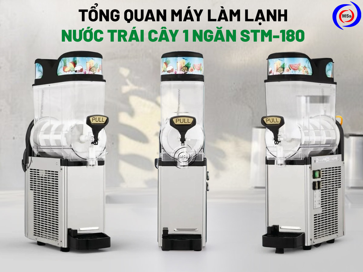 tổng quan máy làm lạnh nước trái cây 1 ngăn STM-180