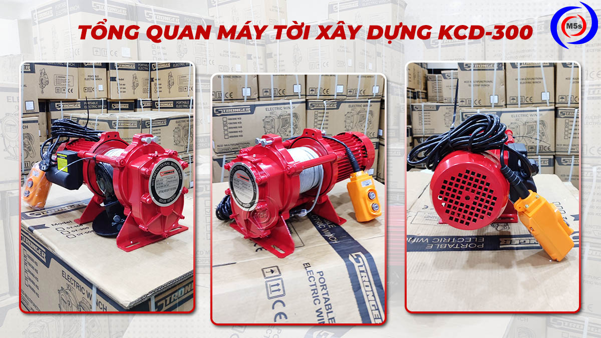 Tổng quan máy tời xây dựng 300kg Stronger KCD300