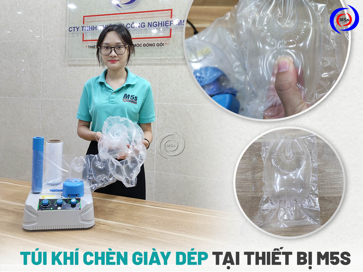Túi khí chèn giày dép tại công ty M5s