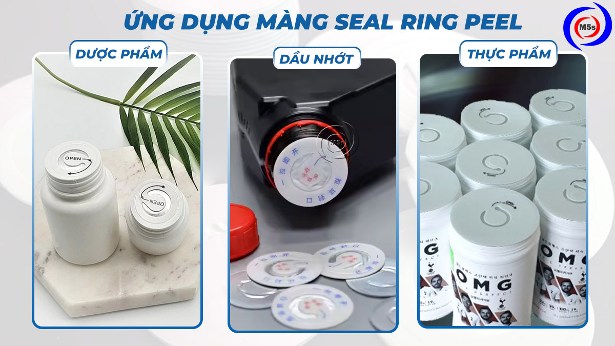 Ứng dụng màng seal ring peel