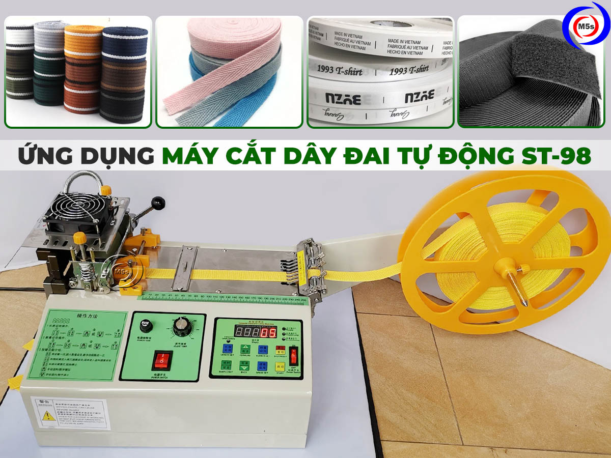 Ứng dụng máy cắt dây đai nhiệt ST-98 Ứng dụng máy cắt dây đai nhiệt ST-98