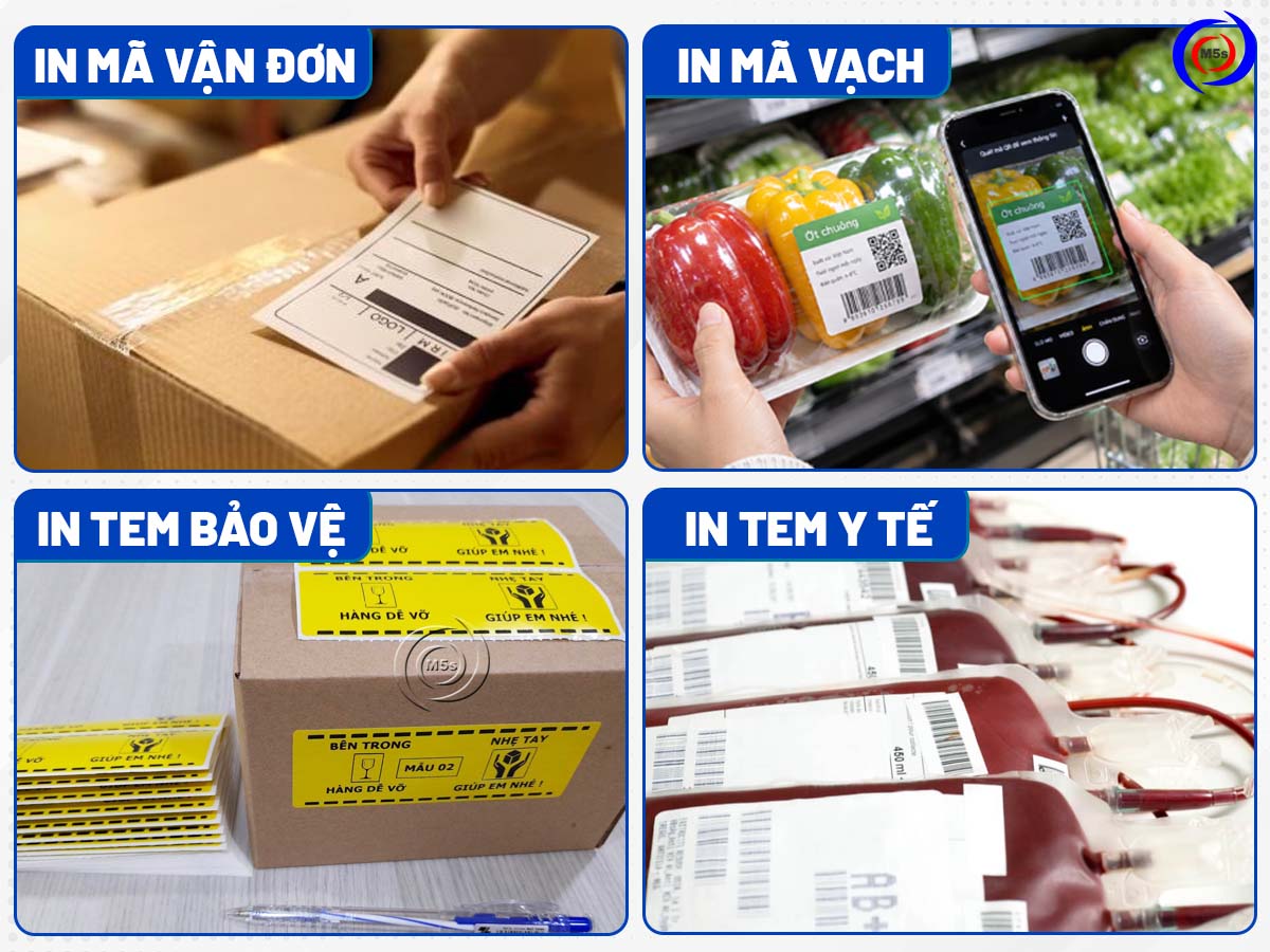 ứng dụng của tem nhãn, tem mã vạch