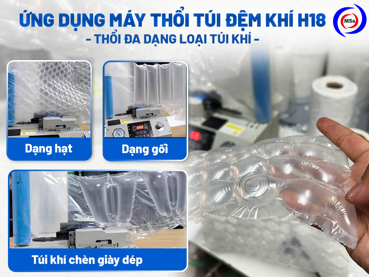 máy thổi túi khí chèn hàng H18 máy thổi túi khí chèn hàng H18