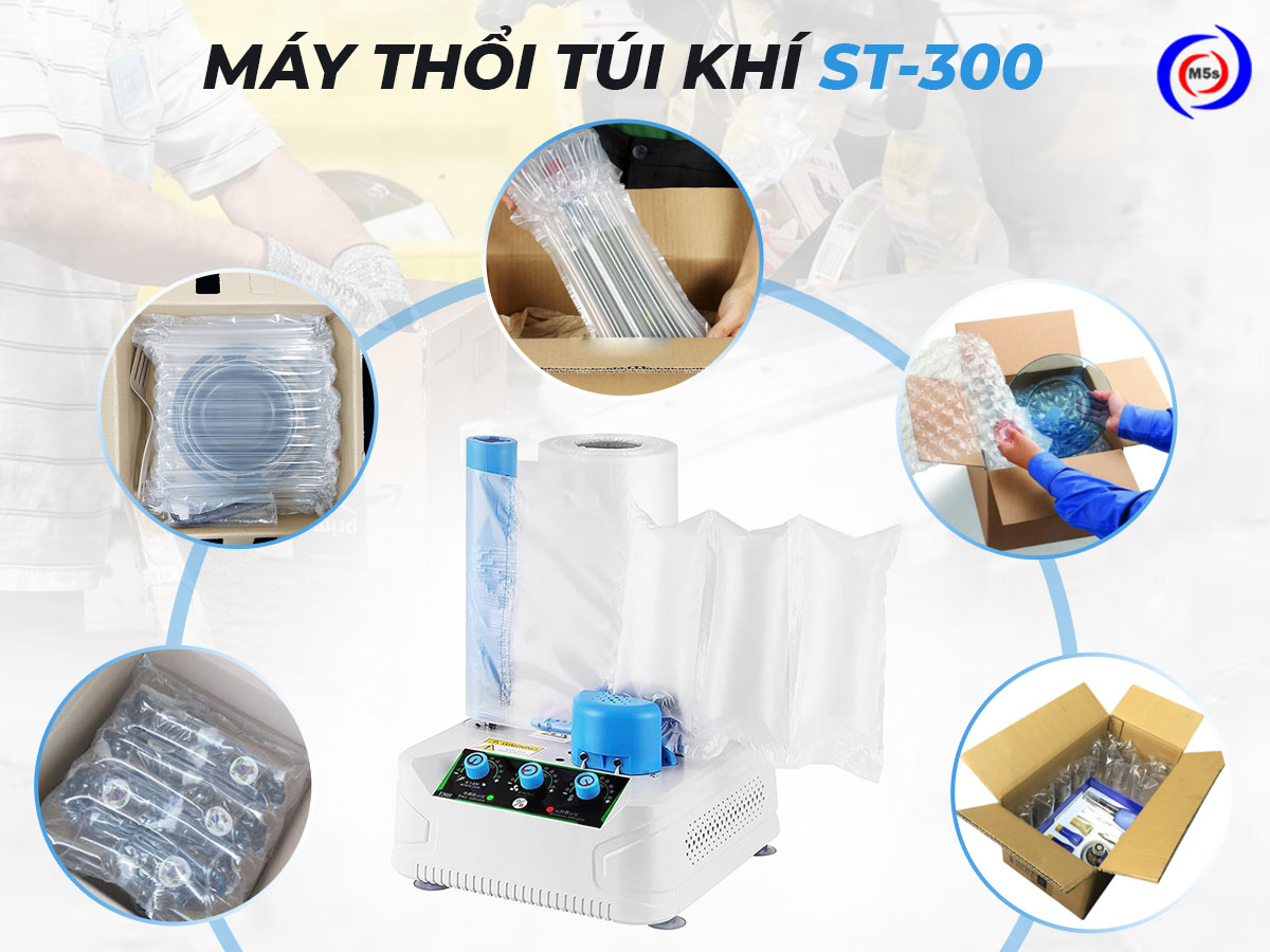 Ứng dụng máy thổi túi khí ST-300