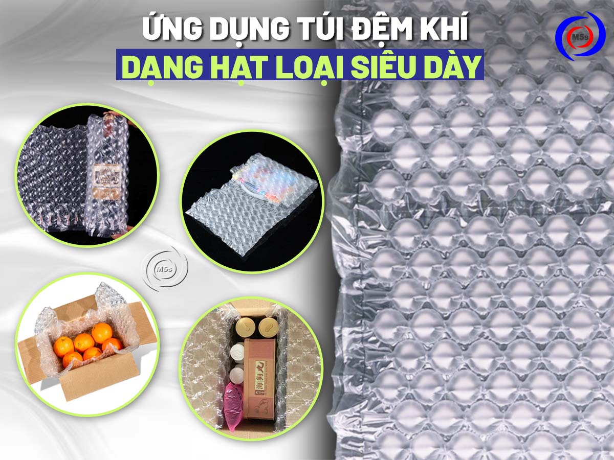 ứng dụng túi đệm khí chèn hàng siêu dày