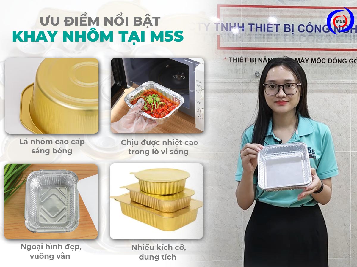 ưu điểm nổi bật khay nhôm tại M5s