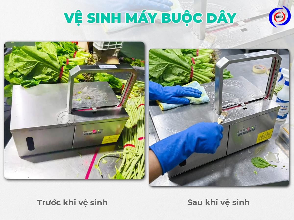 Vệ sinh máy buộc dây